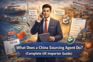 Supplier sourcing process management workflow for importing from China to the UK