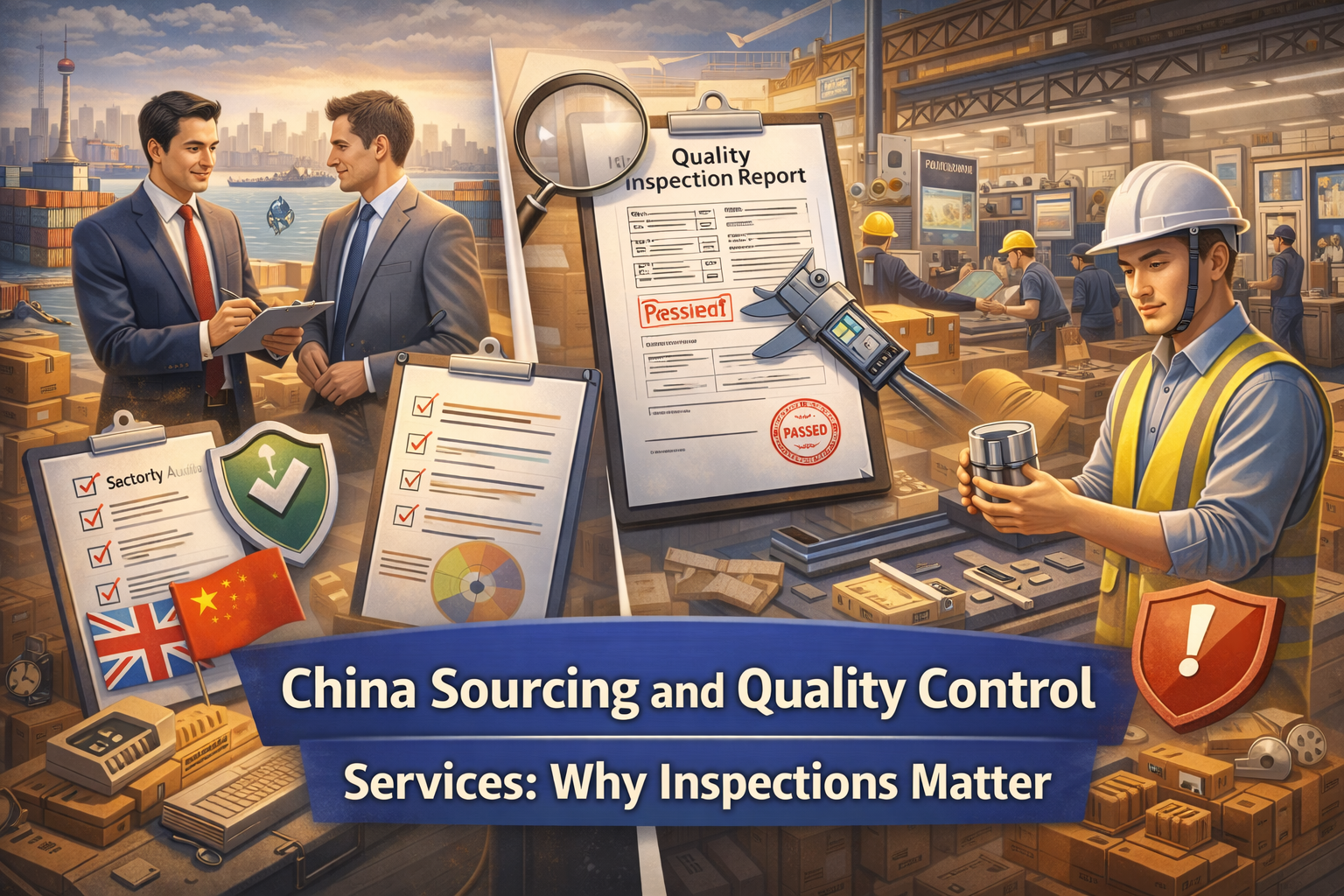 Quality control inspection at a Chinese factory for UK importers