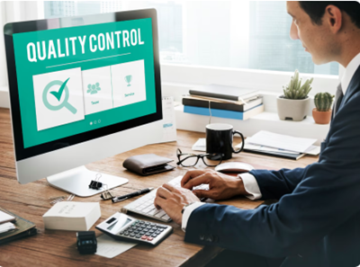 Quality control manufacturing inspection process