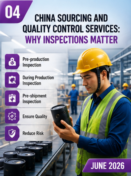 Quality control inspector examining products in a Chinese factory while conducting pre-shipment inspections and quality assurance checks.